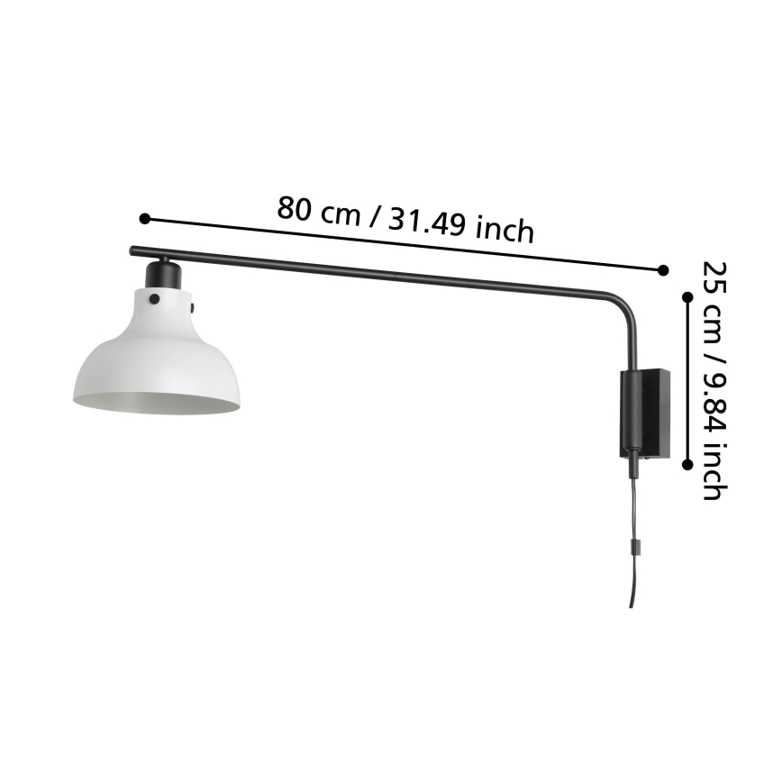Eglo - Wall light 1xE27/40W/230V