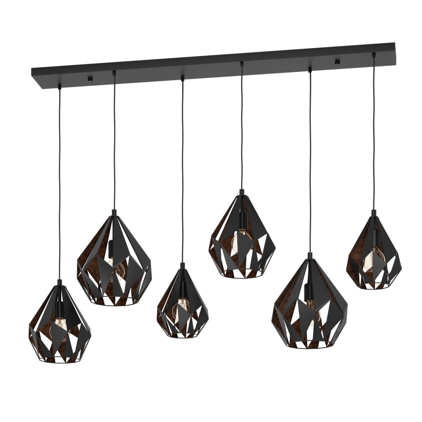 Eglo - Chandelier on a string 6xE27/40W/230V