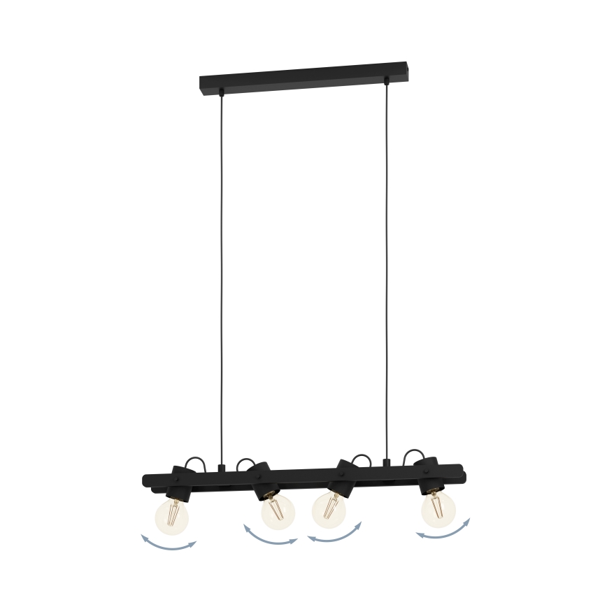 Eglo - Chandelier on a string 4xE27/15W/230V