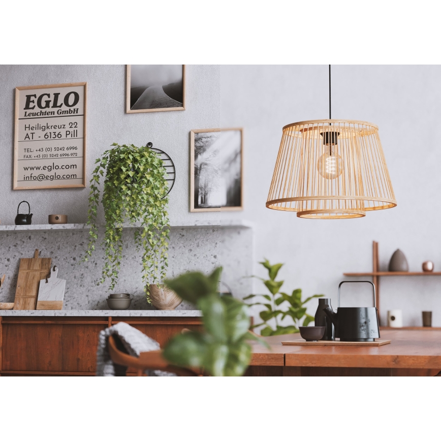 Eglo 43852 - Chandelier on a string HYKEHAM 1xE27/40W/230V
