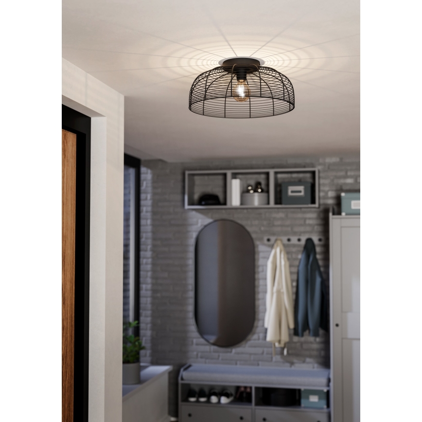 Eglo - Ceiling light 1xE27/40W/230V black