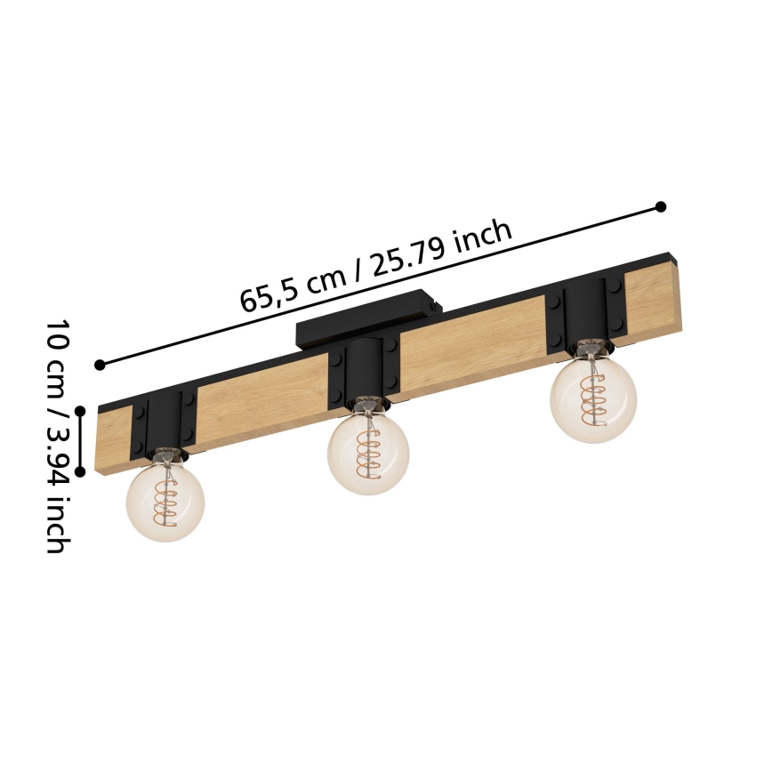 Eglo - Ceiling light 3xE27/40W/230V