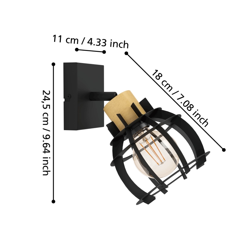 Eglo - Wall spotlight 1xE27/40W/230V