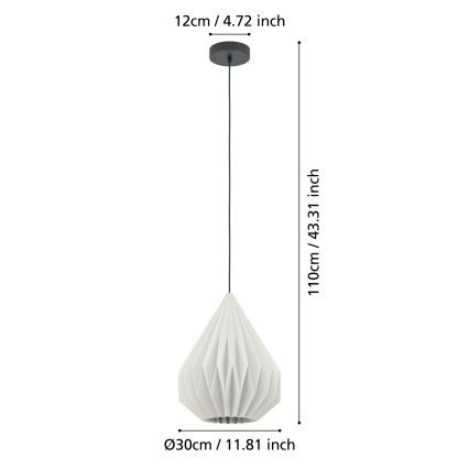 Eglo - Chandelier on a string 1xE27/25W/230V d. 31 cm