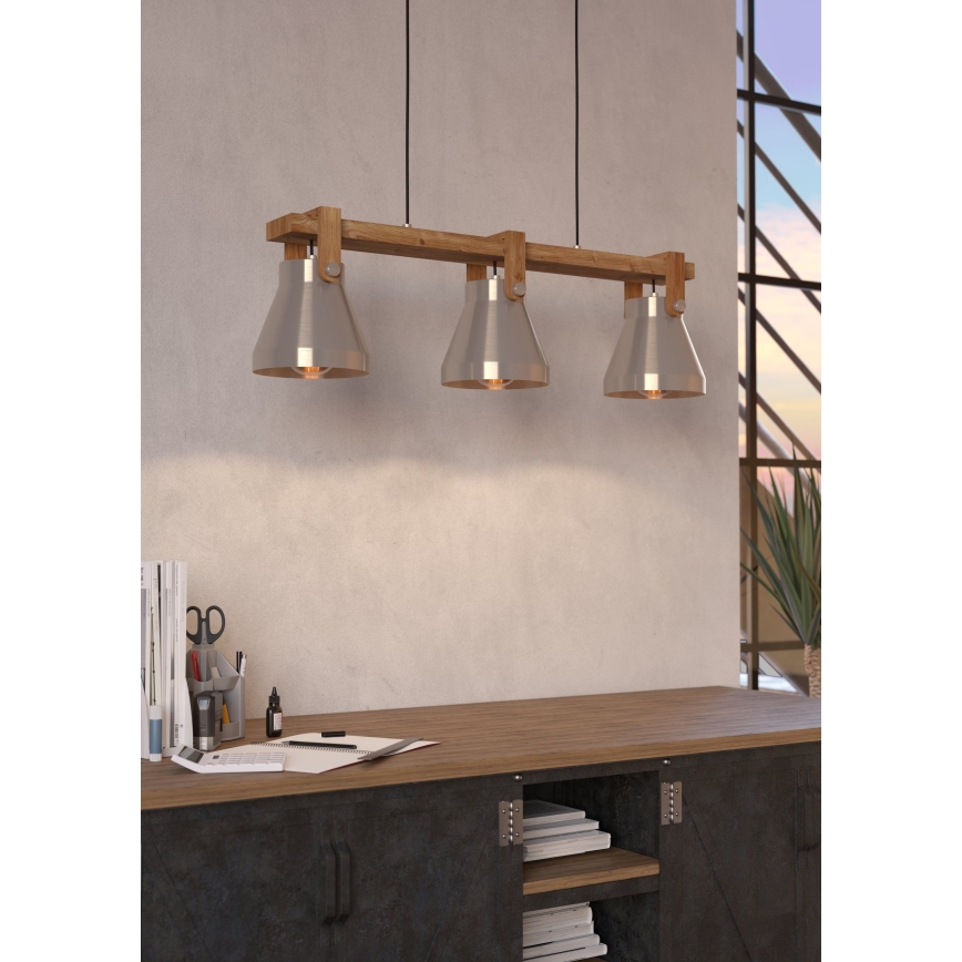Eglo - Chandelier on a string 3xE27/40W/230V