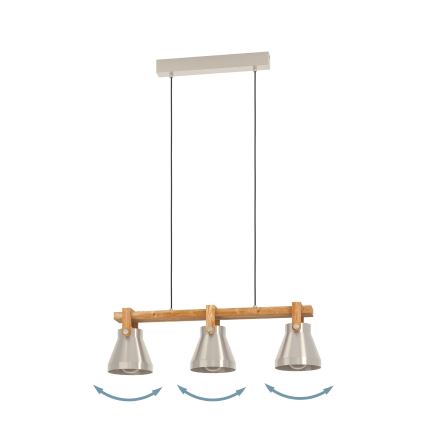 Eglo - Chandelier on a string 3xE27/40W/230V