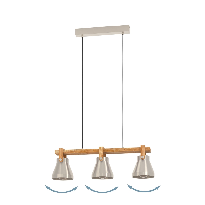 Eglo - Chandelier on a string 3xE27/40W/230V