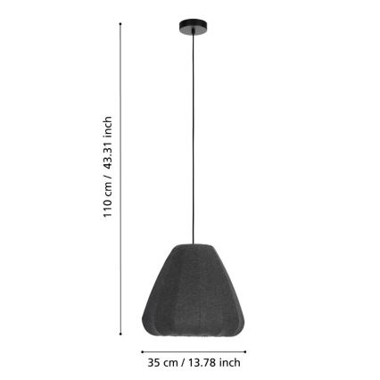 Eglo - Chandelier on a string 1xE27/40W/230V d. 35 cm