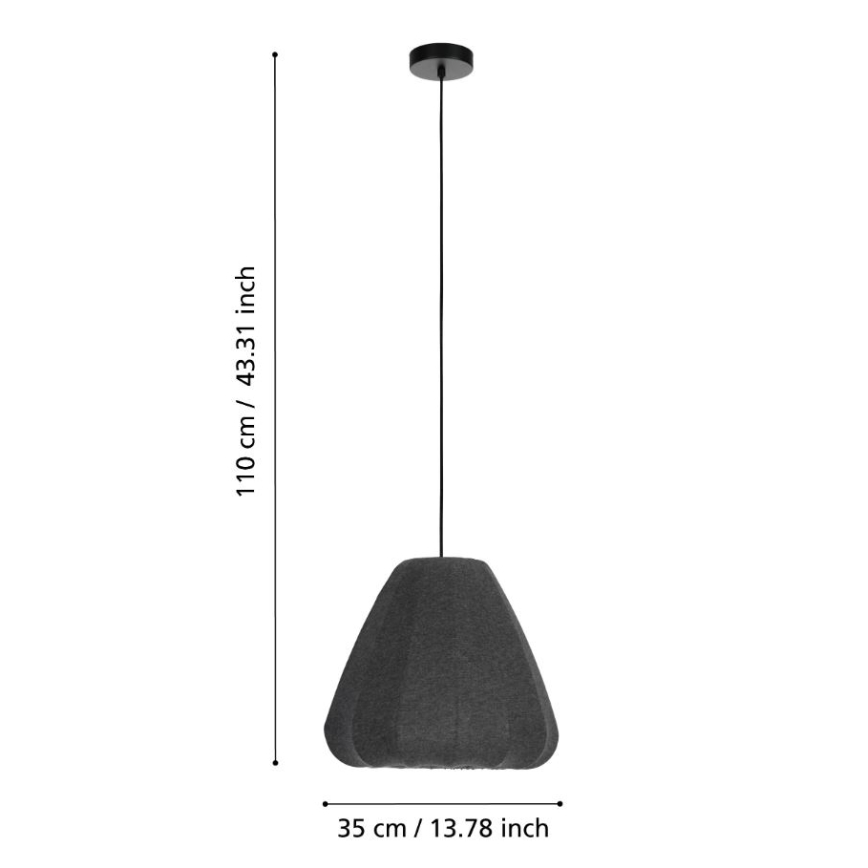 Eglo - Chandelier on a string 1xE27/40W/230V d. 35 cm