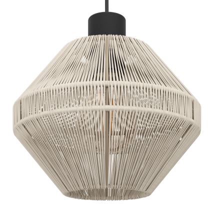 Eglo - Cable Pendant Light 3x E27/40W/230V, Cream