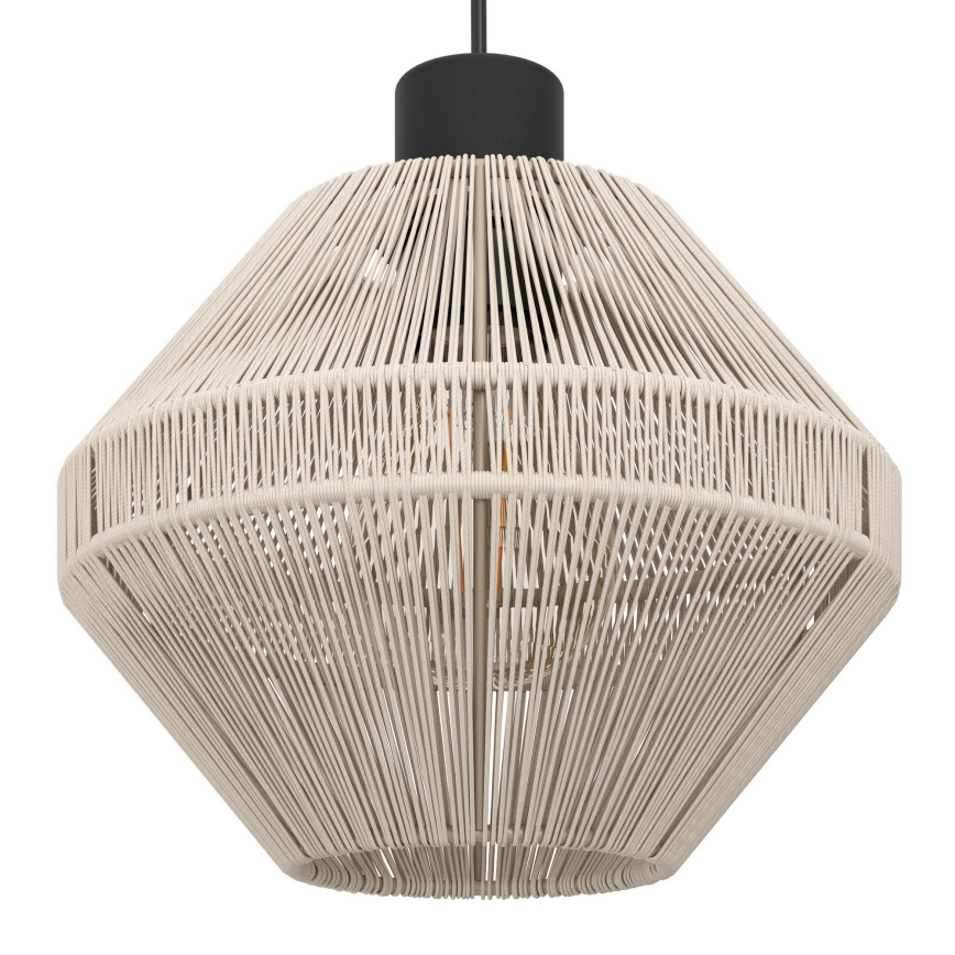 Eglo - Cable Pendant Light 3x E27/40W/230V, Cream