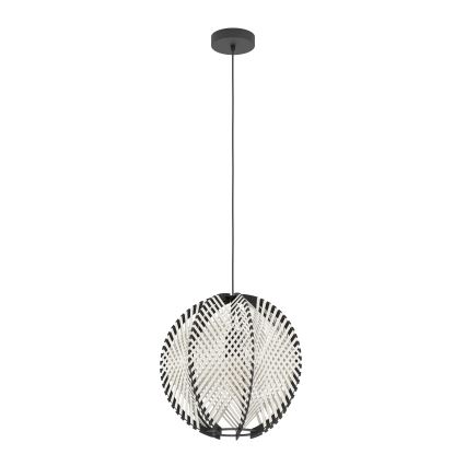 Eglo - Chandelier on a string 1xE27/40W/230V d. 40 cm white/black