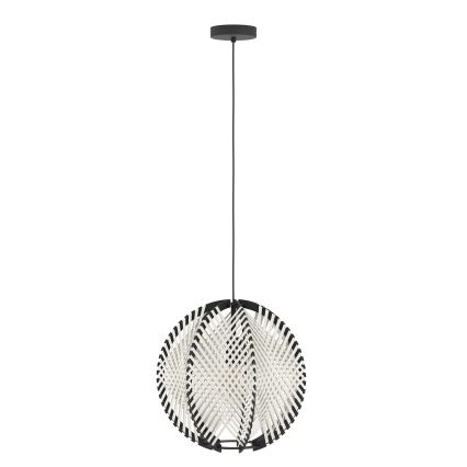Eglo - Chandelier on a string 1xE27/40W/230V d. 40 cm white/black