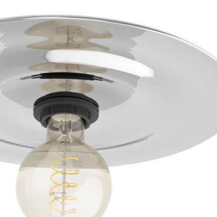 Eglo - Ceiling light 1xE27/40W/230V grey