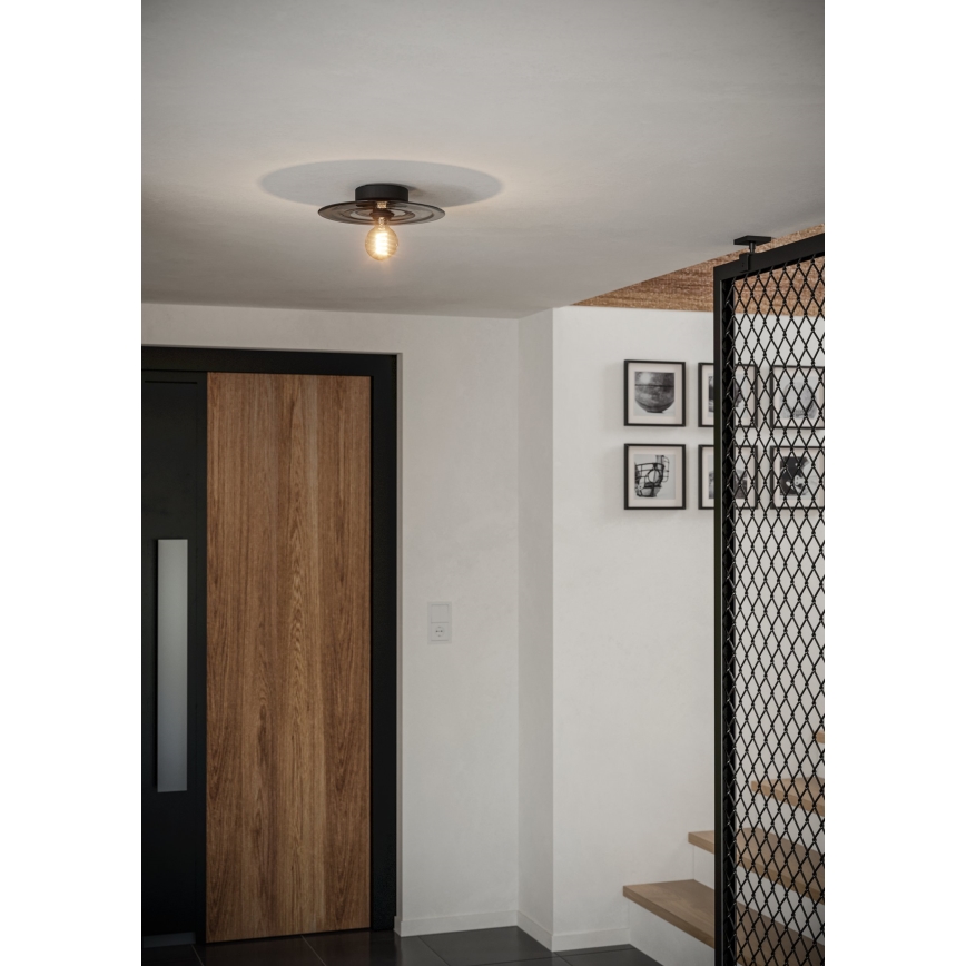Eglo - Ceiling light 1xE27/40W/230V grey