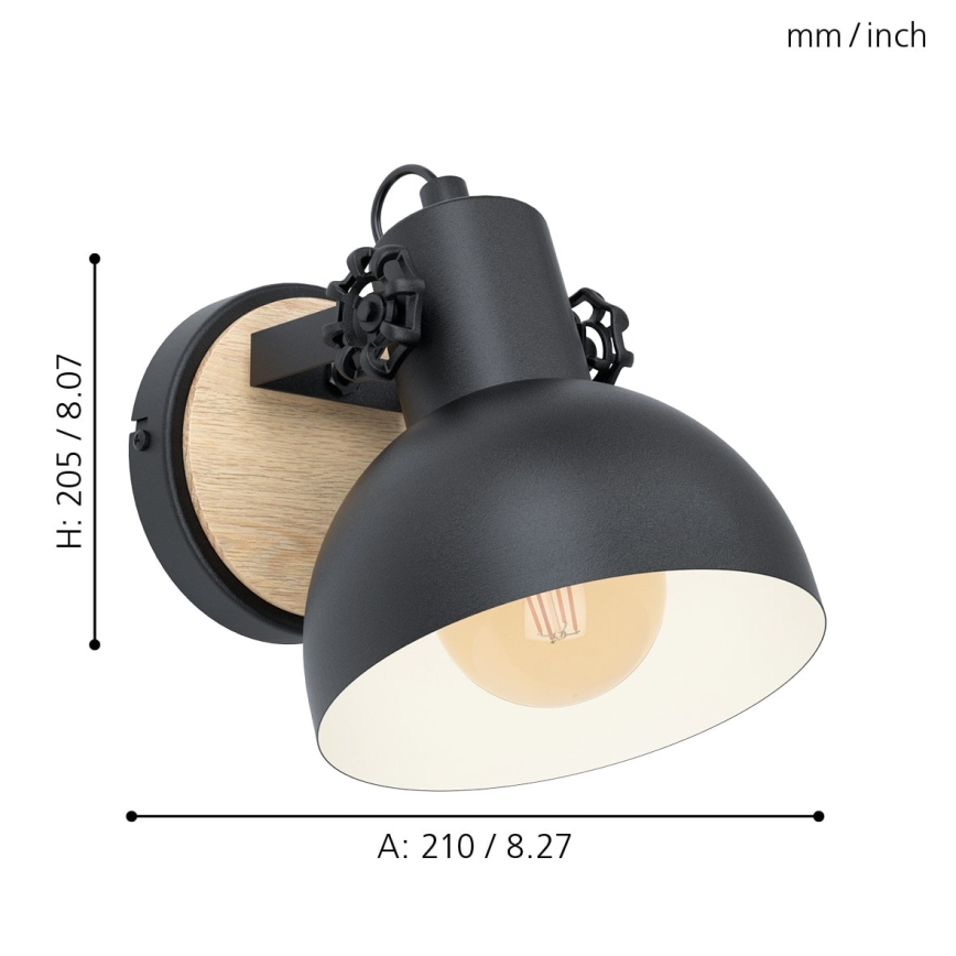 Eglo - Wall light 1xE27/28W/230V
