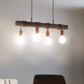 Eglo 44061 - Cable-hung chandelier TOWNSHEND 4xE27/40W/230V black