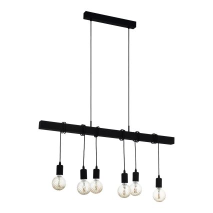 Eglo - Chandelier on a string TOWNSHEND 6xE27/60W/230V - FSC certified