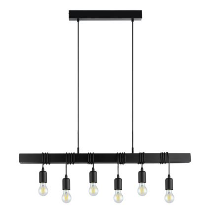 Eglo - Chandelier on a string TOWNSHEND 6xE27/60W/230V - FSC certified