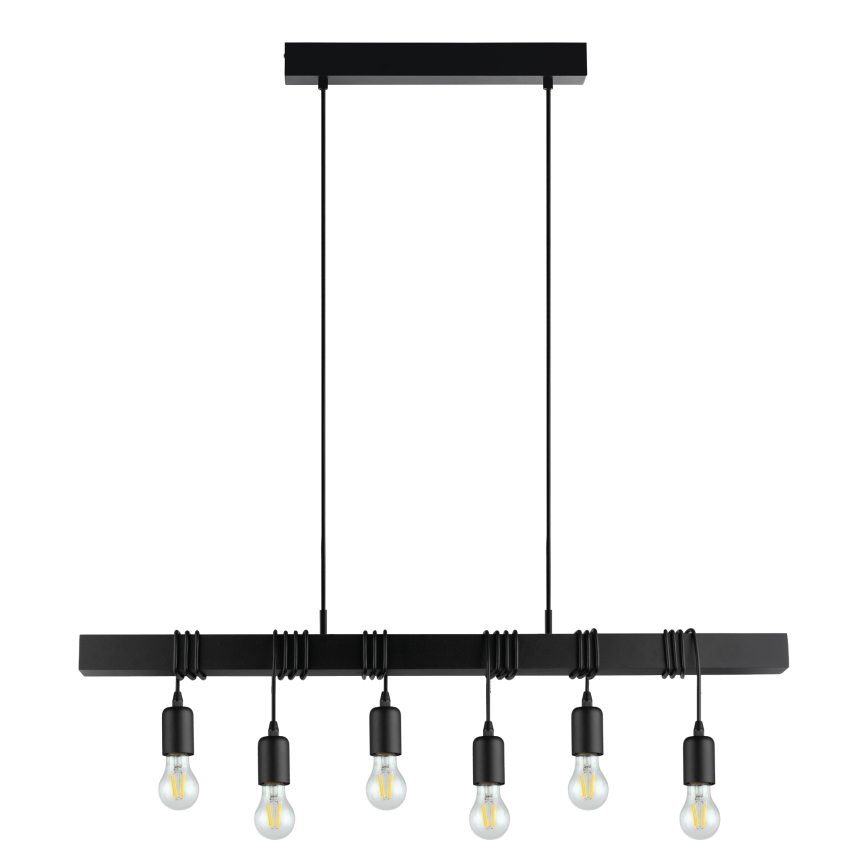 Eglo - Chandelier on a string TOWNSHEND 6xE27/60W/230V - FSC certified