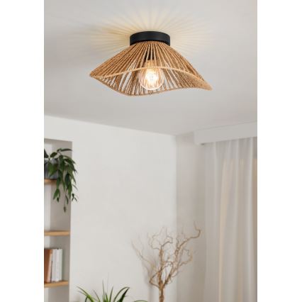 Eglo - Ceiling light 1xE27/60W/230V brown