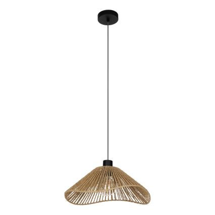 Eglo - Chandelier on a string 1xE27/60W/230V brown