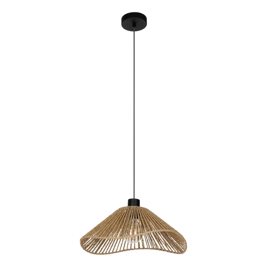 Eglo - Chandelier on a string 1xE27/60W/230V brown
