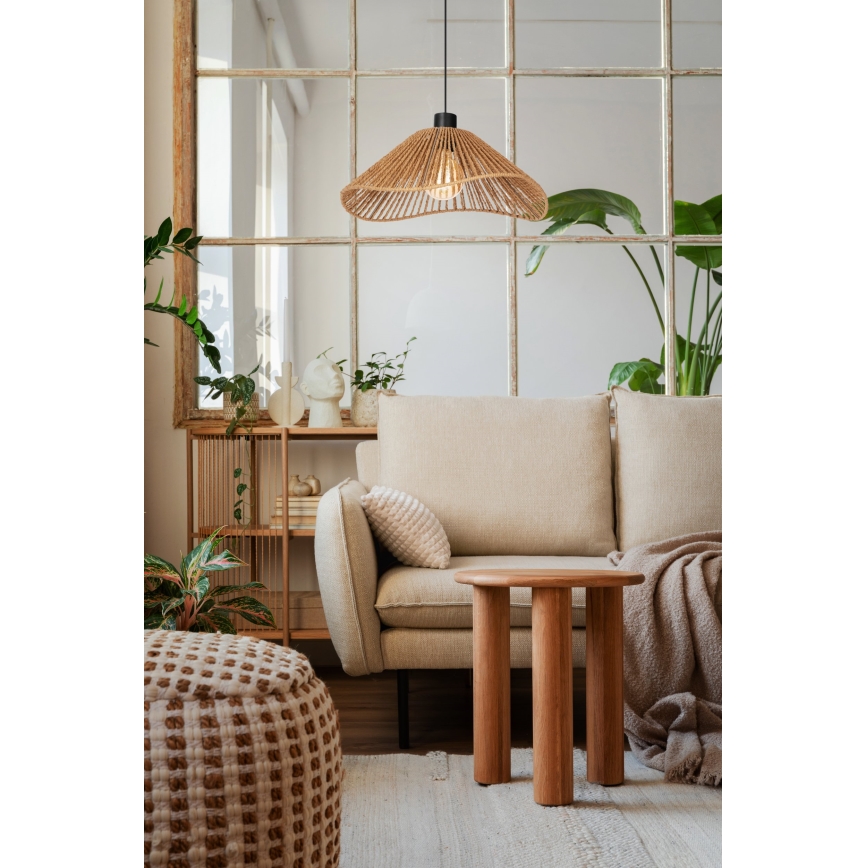 Eglo - Chandelier on a string 1xE27/60W/230V brown