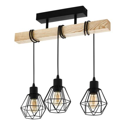 Eglo - Surface-mounted chandelier TOWNSHEND 3xE27/60W/230V - FSC certified