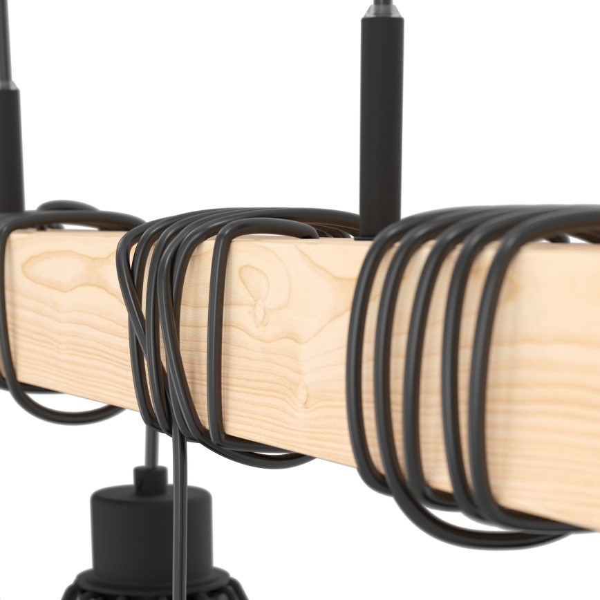 Eglo - Chandelier on a string TOWNSHEND 4xE27/60W/230V - FSC certified
