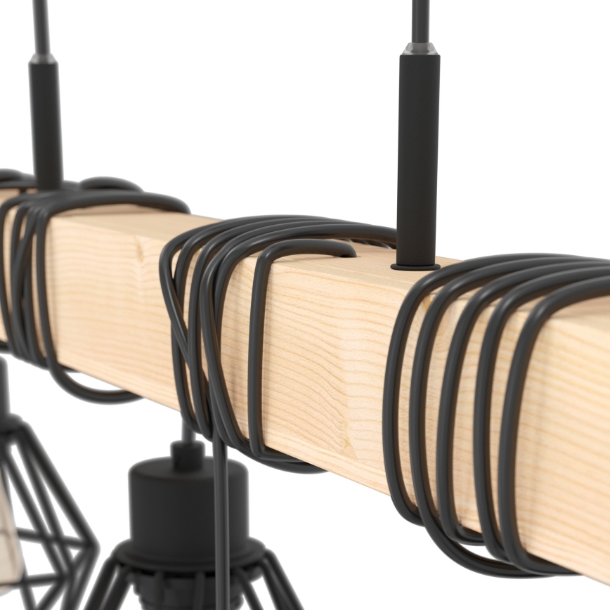 Eglo - Chandelier on a string TOWNSHEND 6xE27/60W/230V