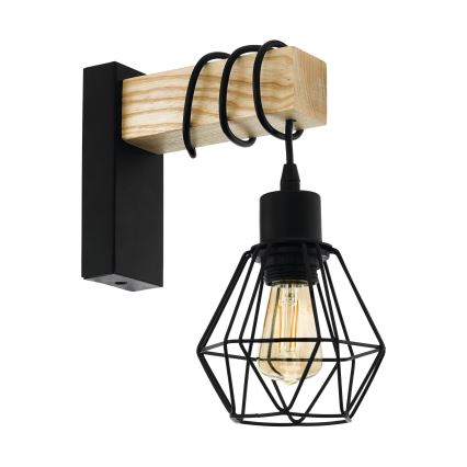 Eglo - Wall light TOWNSHEND 1xE27/60W/230V - FSC certified