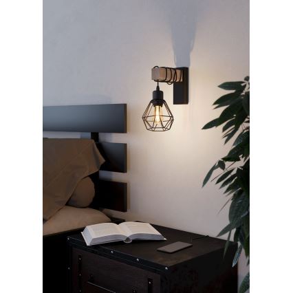 Eglo - Wall light TOWNSHEND 1xE27/60W/230V - FSC certified
