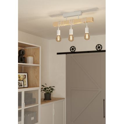 Eglo - Surface-mounted chandelier TOWNSHEND 3xE27/60W/230V - FSC certified