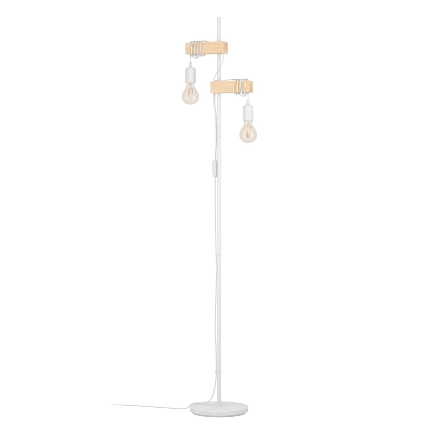 Eglo 44083 - TOWNSHEND floor lamp 2xE27/10W/230V white