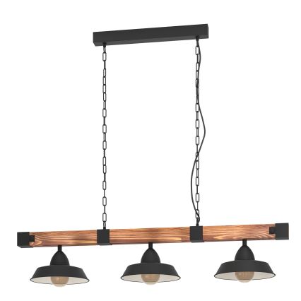 Eglo - Chain-hung chandelier, 3 x E27 sockets, 60 W each, 230 V