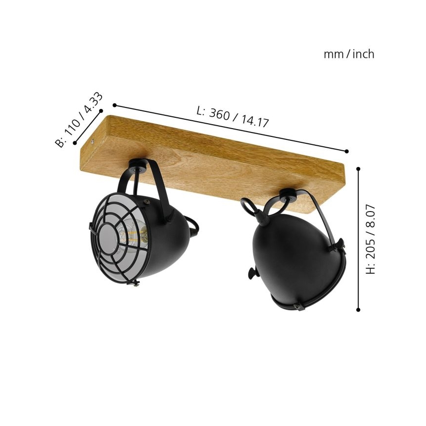 Eglo - Spotlight 2xE14/40W/230V