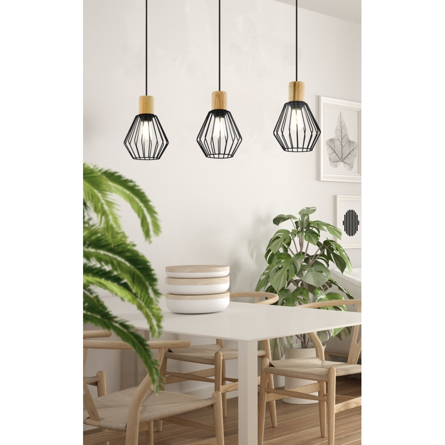 Eglo - Chandelier on a string 3xE27/60W/230V