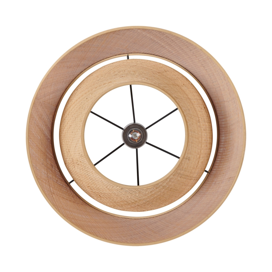 Eglo - Cable-suspended pendant light 1xE27/60W/230V raffia