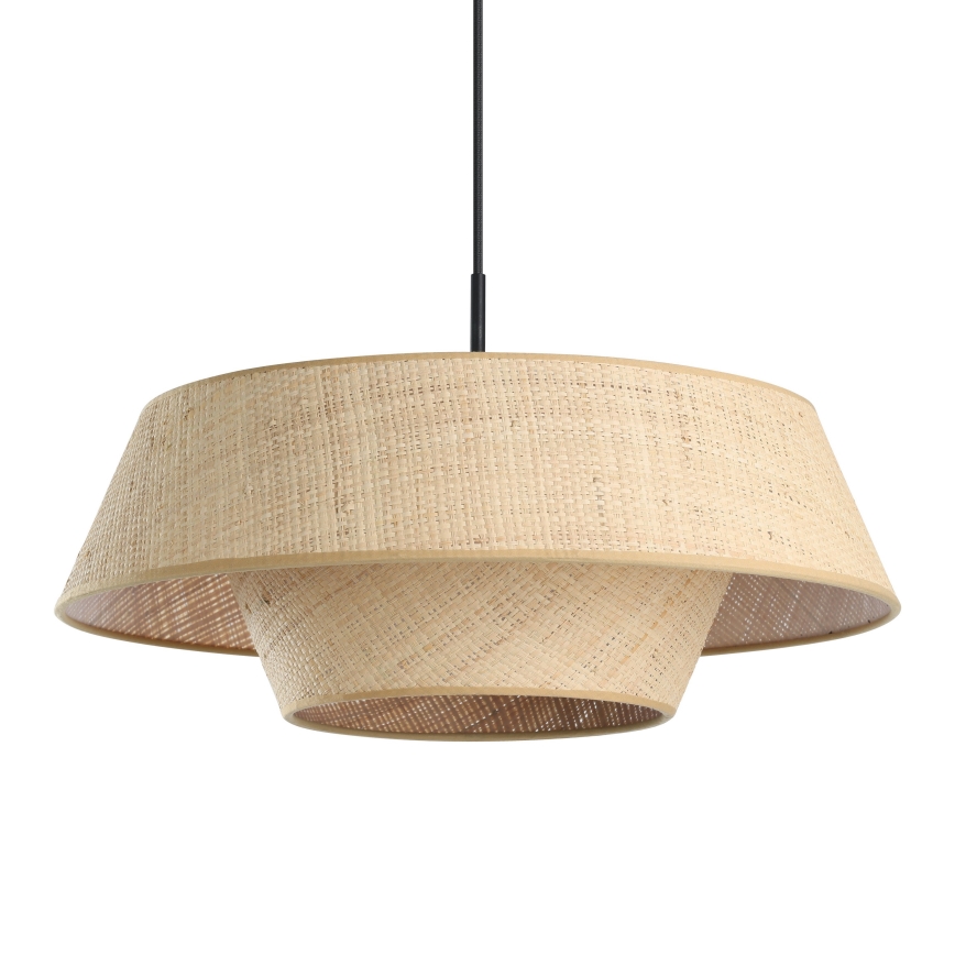Eglo - Cable-suspended pendant light 1xE27/60W/230V raffia