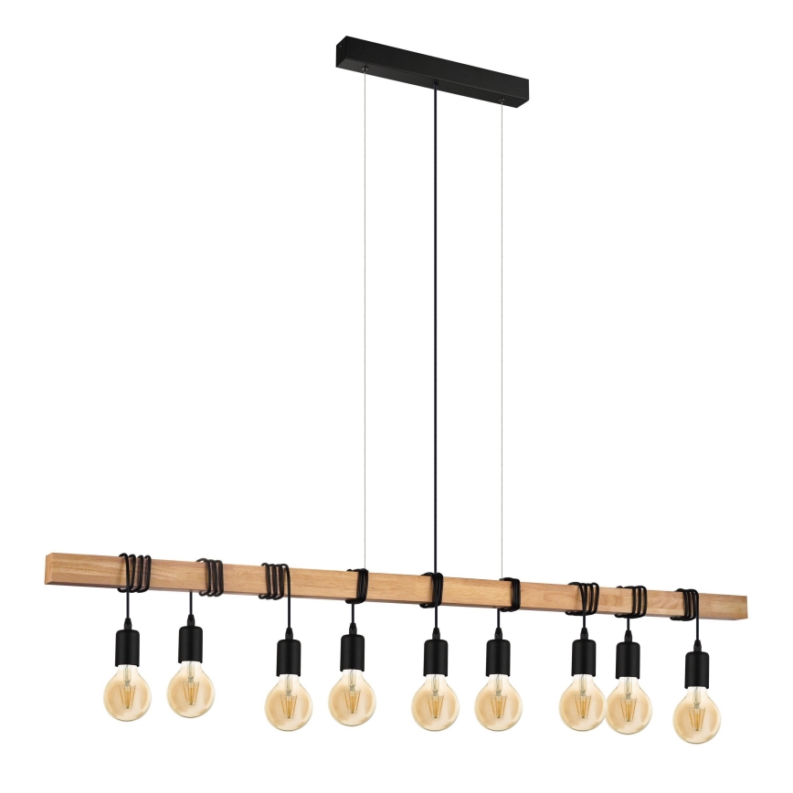 Eglo - Chandelier on a string TOWNSHEND 9xE27/60W/230V - FSC certified