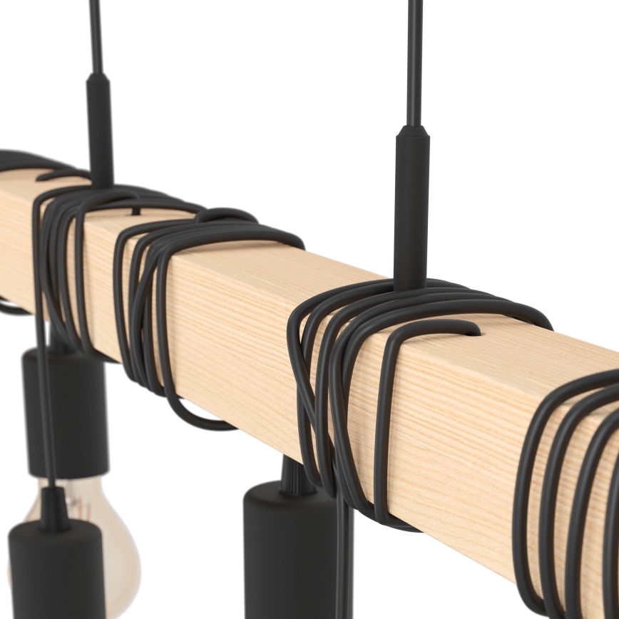 Eglo - Chandelier on a string TOWNSHEND 9xE27/60W/230V - FSC certified