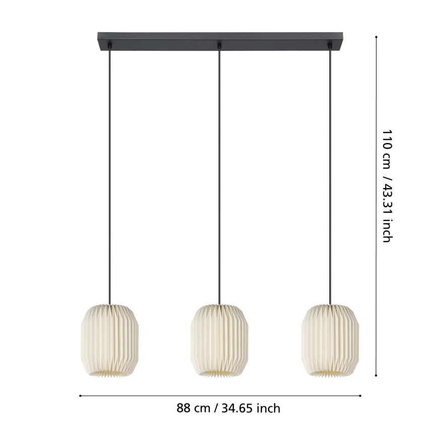 Eglo - Chandelier on a string 3xE27/40W/230V