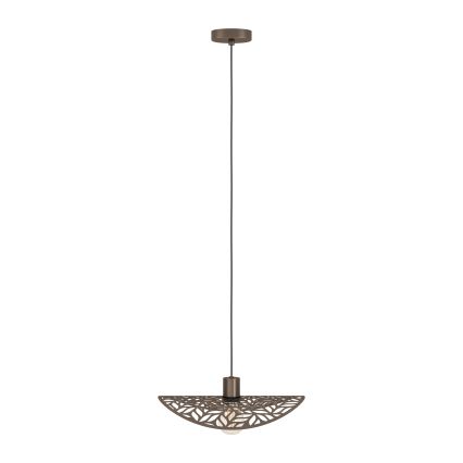 Eglo - Cable-hung pendant light 1xE27/60W/230V Ø 40 cm, bronze