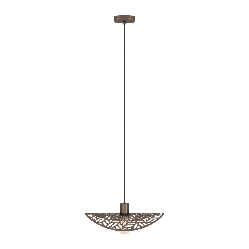 Eglo - Cable-hung pendant light 1xE27/60W/230V Ø 40 cm, bronze
