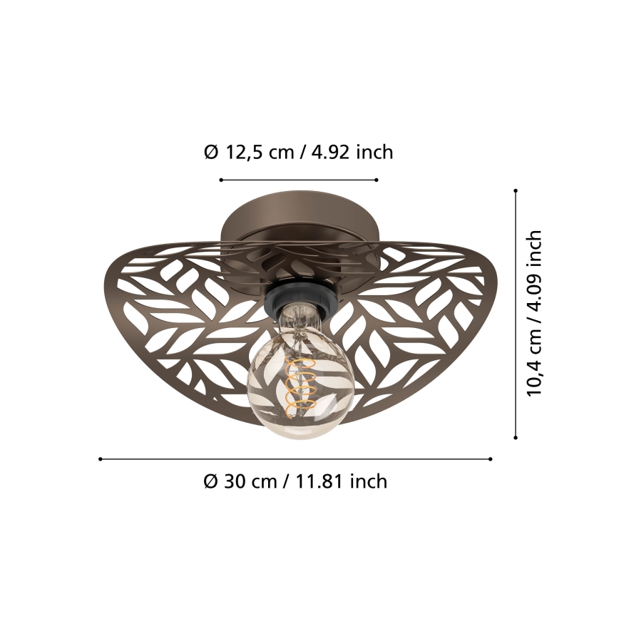 Eglo - Wall light 1xE27/60W/230V bronze