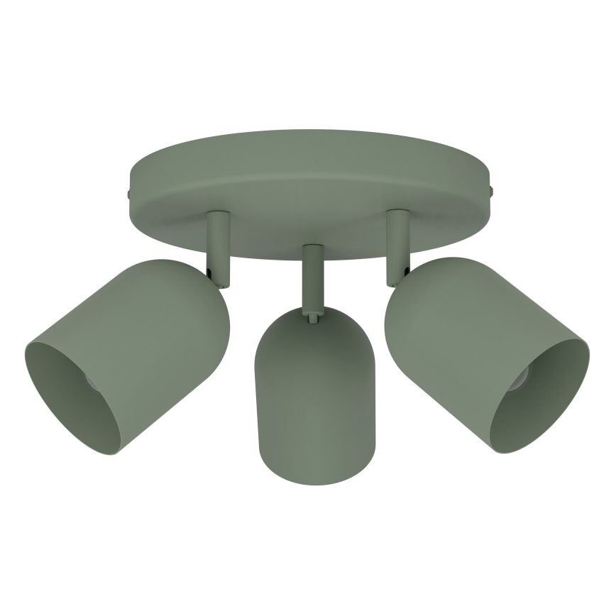 Eglo - Spotlight 3xE14/40W/230V Ø 25 cm Green