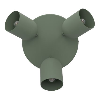 Eglo - Spotlight 3xE14/40W/230V Ø 25 cm Green