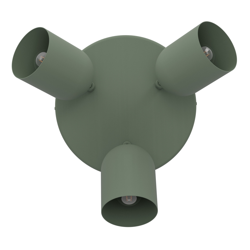 Eglo - Spotlight 3xE14/40W/230V Ø 25 cm Green