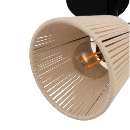 Eglo - Wall-mounted spotlight 1xE14/40W/230V Beige/Black